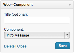 Woo-Component-Widget